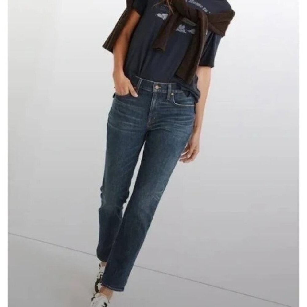 Madewell Dark Blue Ankle/Cropped Jeans